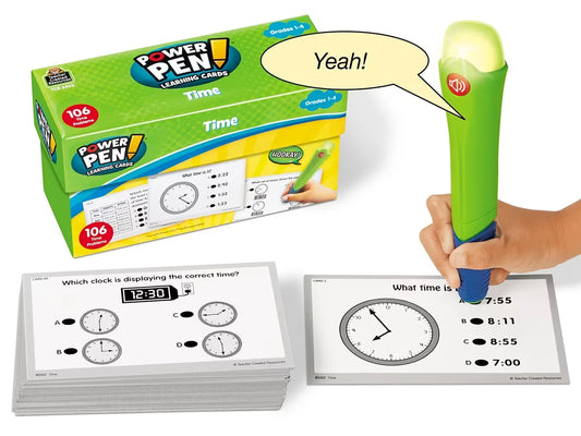 Telling Time Power Pen!® Quiz Cards - US 2076