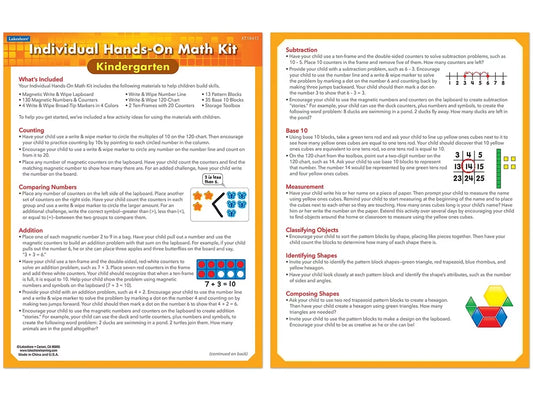 Individual Hands-On Math Kit – Kindergarten - US 7568