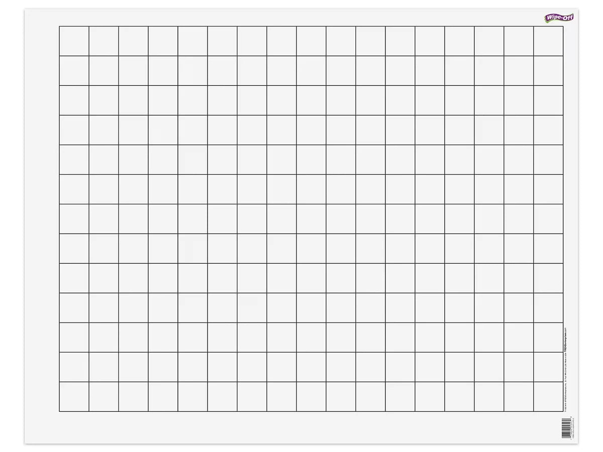 Giant Write & Wipe 1.5" Graph & Array Chart - US 9110