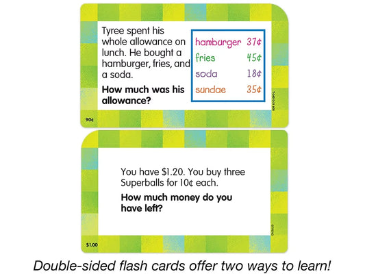 Math Word Problem Flash Cards - Gr. 1-3 - US 8560
