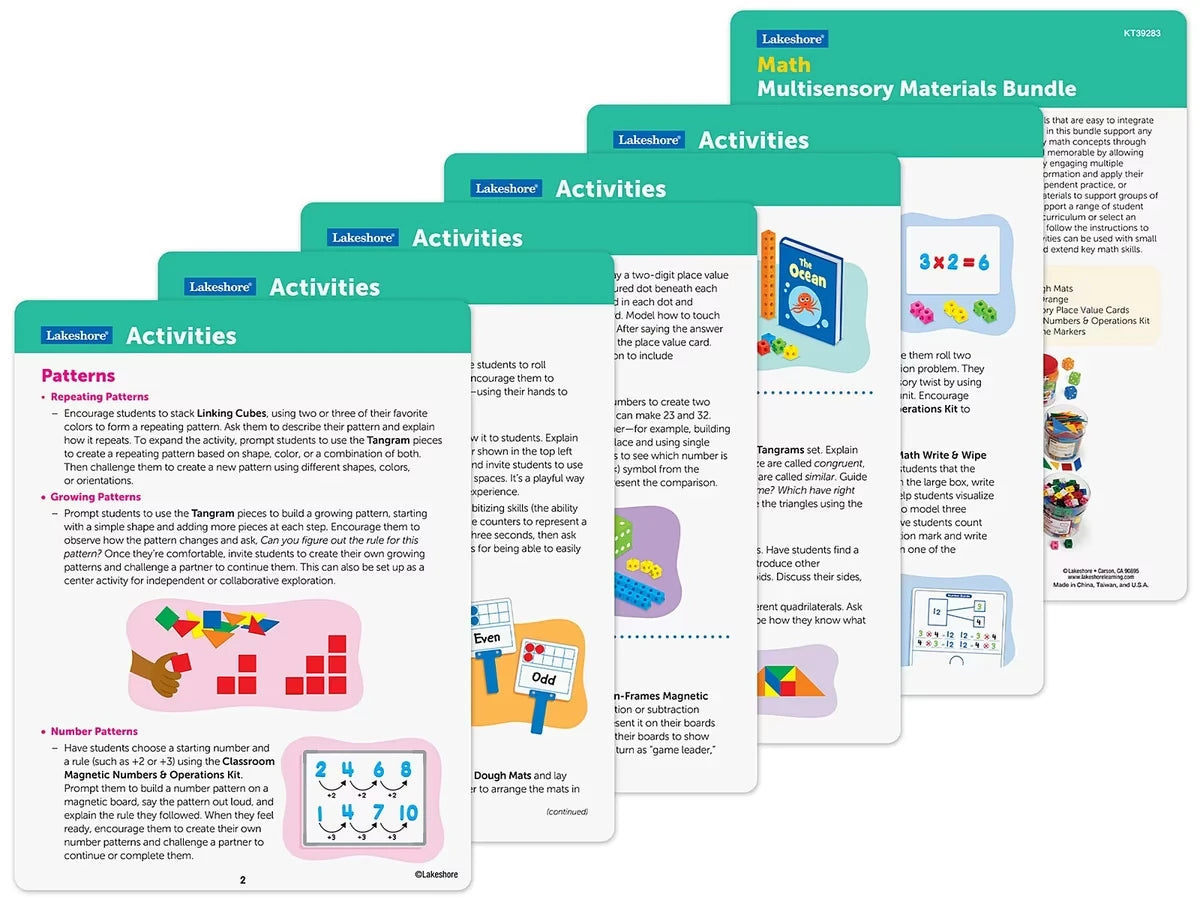 Math Multisensory Materials Bundle - US 3054