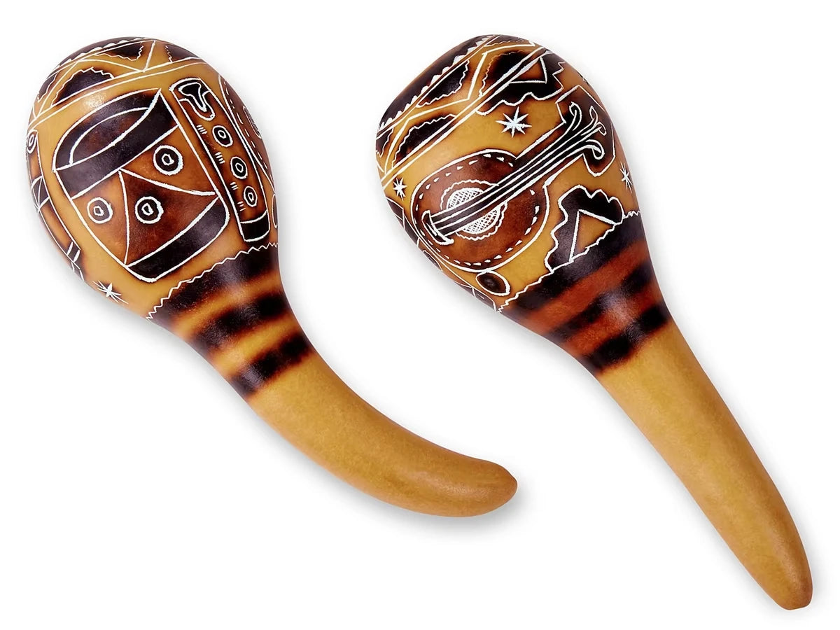 Peruvian Gourd Maracas - Set of 2 - US 1975