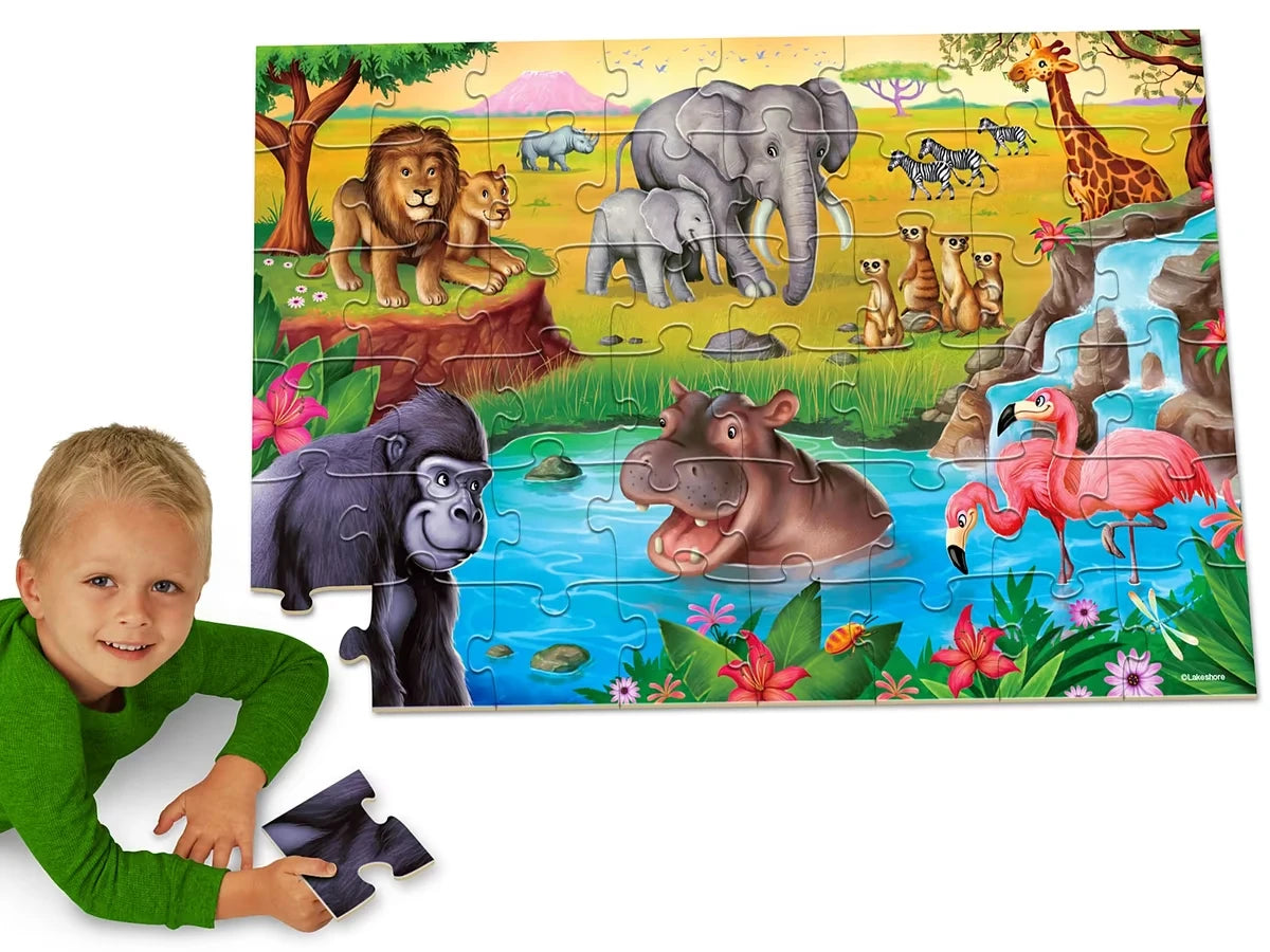 Safari Animals Floor Puzzle - US 1133