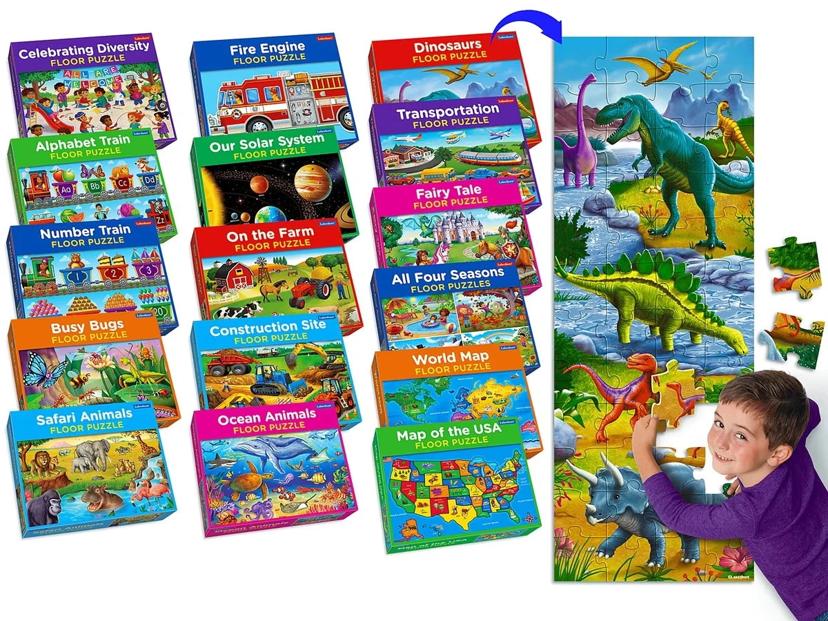 Classroom Floor Puzzles - Complete Set - US 8535