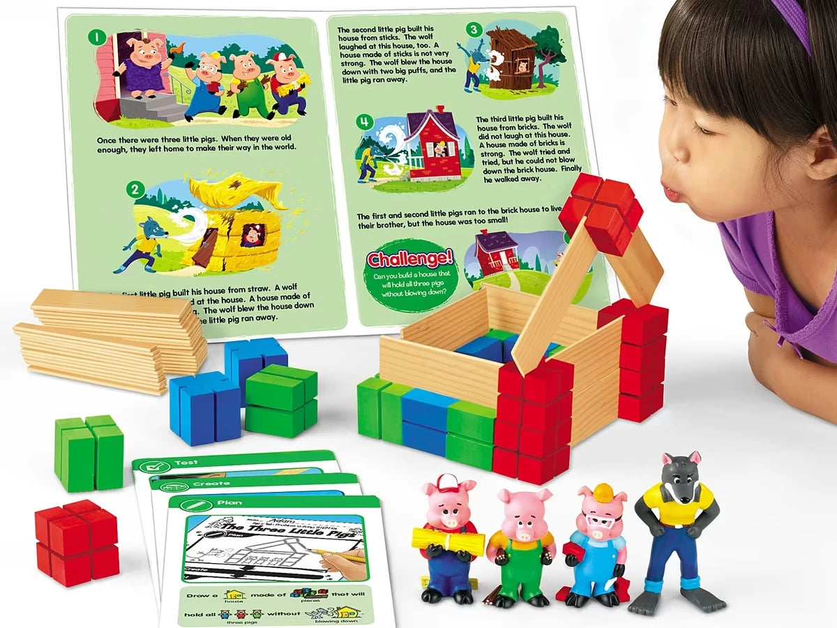 The Three Little Pigs Problem Solving STEM Kit - US 7735