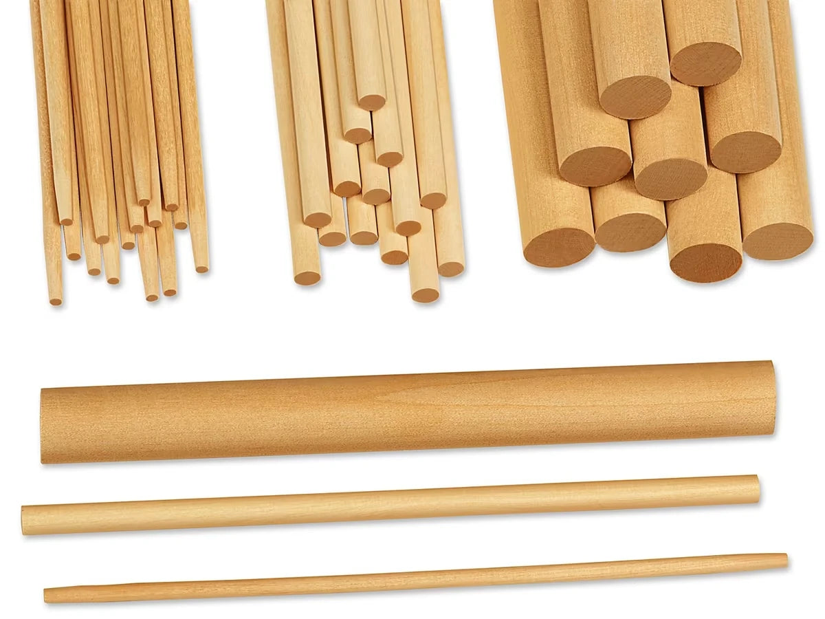 Maker Space Wooden Dowels Pack - US 6338