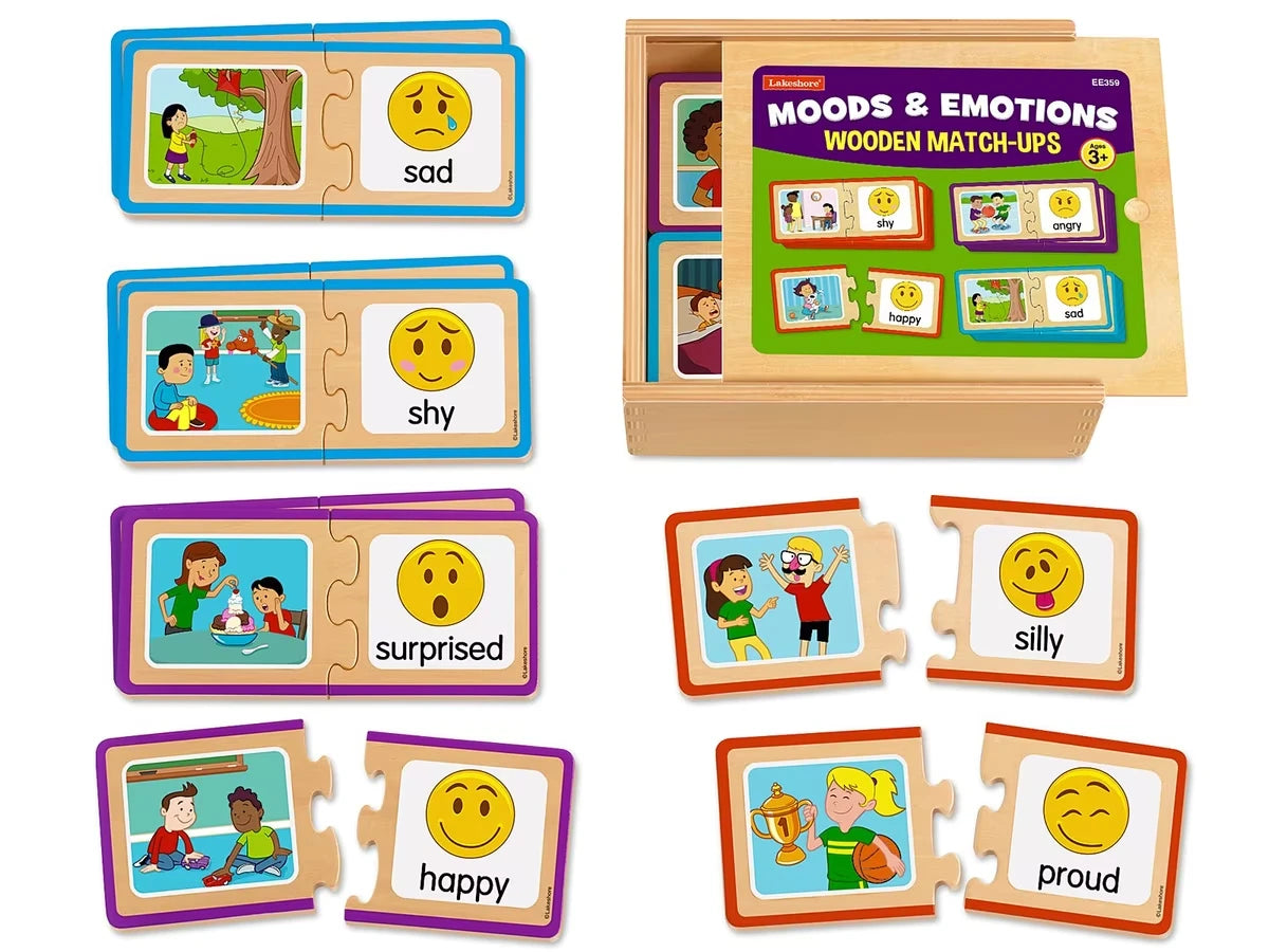 Moods & Emotions Wooden Match-Ups - US 7958