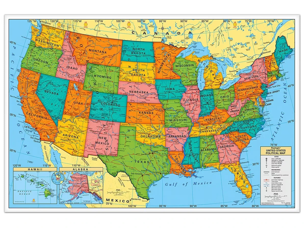 Write & Wipe U.S.A. Wall Map - US 1718