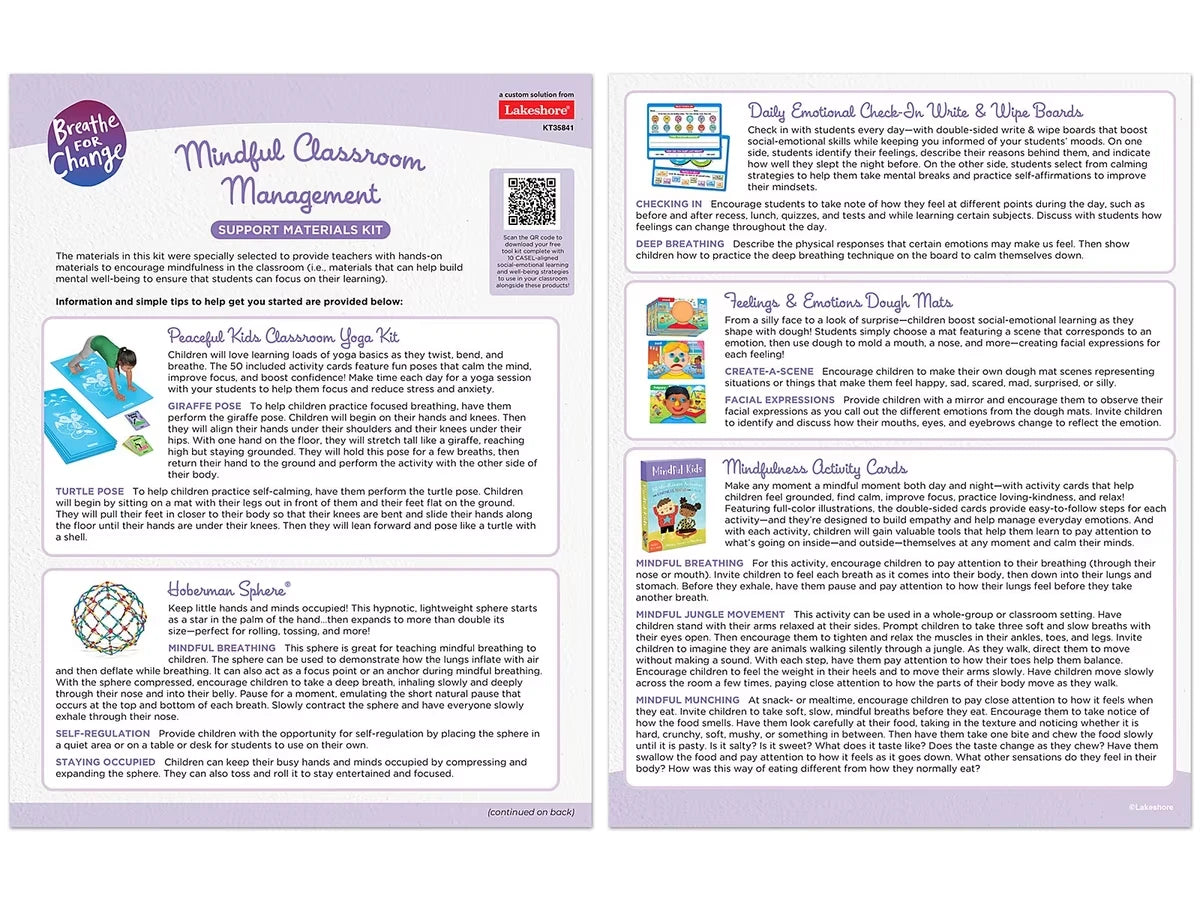 Breathe For Change Mindful Classroom Management - US 7086