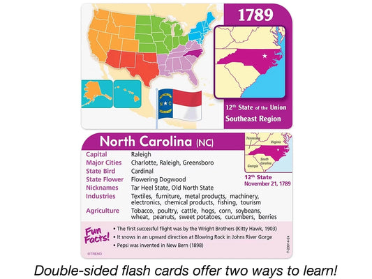 States & Capitals Pocket Flash Cards - US 4865