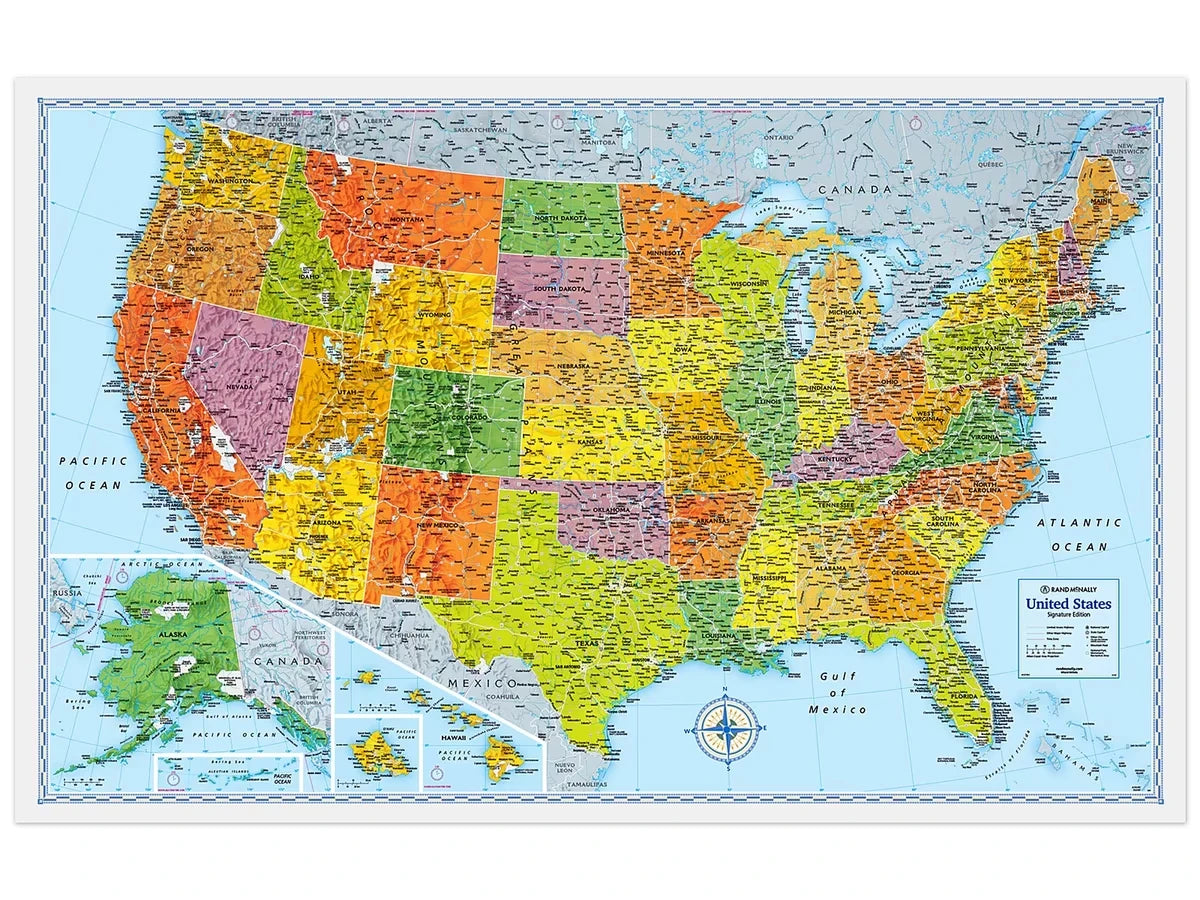 Foldout U.S.A. Map - US 3122