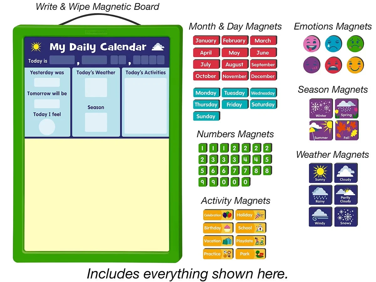 All About Today! Magnetic Calendar - US 5473