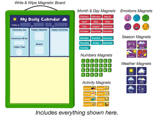 All About Today! Magnetic Calendar - US 5473