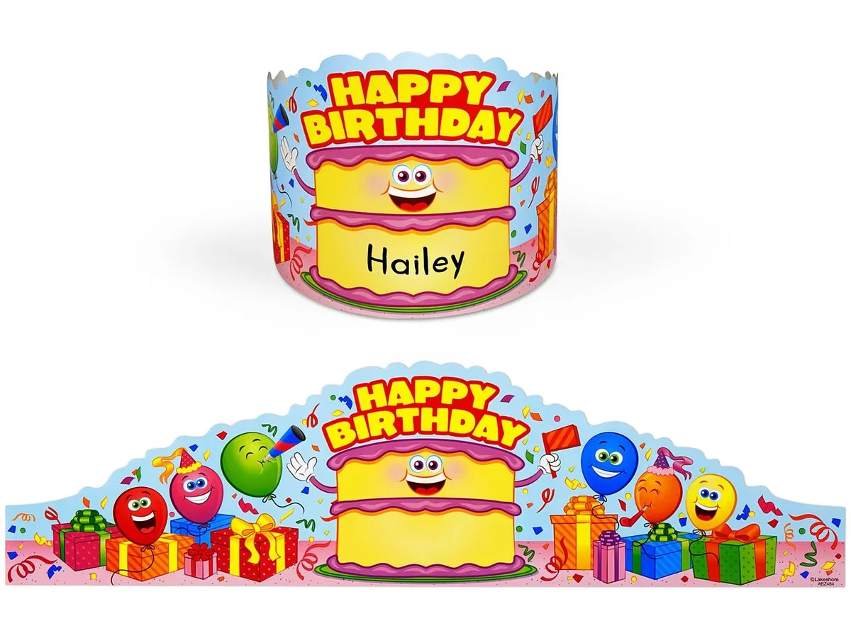 Smiling Cake Birthday Crowns - US 2379