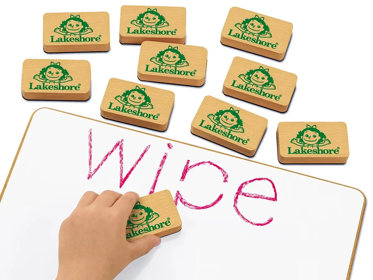 Write & Wipe Lapboard Erasers - Set of 10 - US 3809