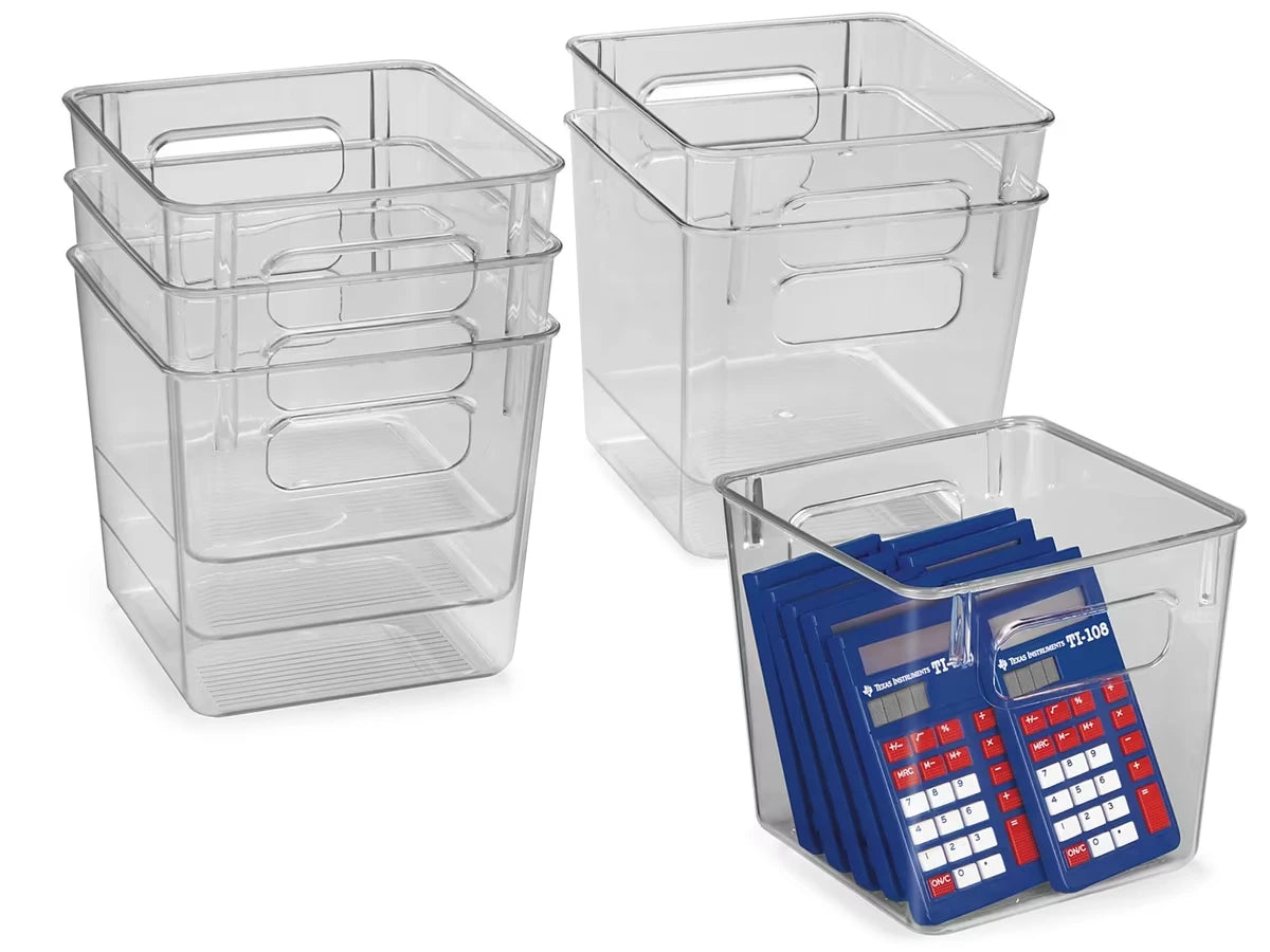 Easy-Tote Clear-View Bins - Set of 6 - US 7118