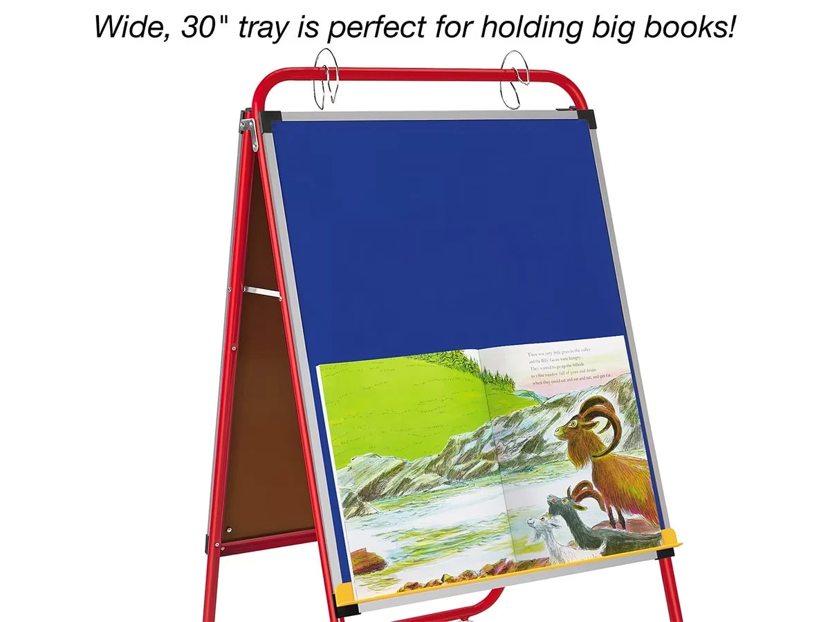 All-Purpose Teaching Easel with Locking Casters - US 7808