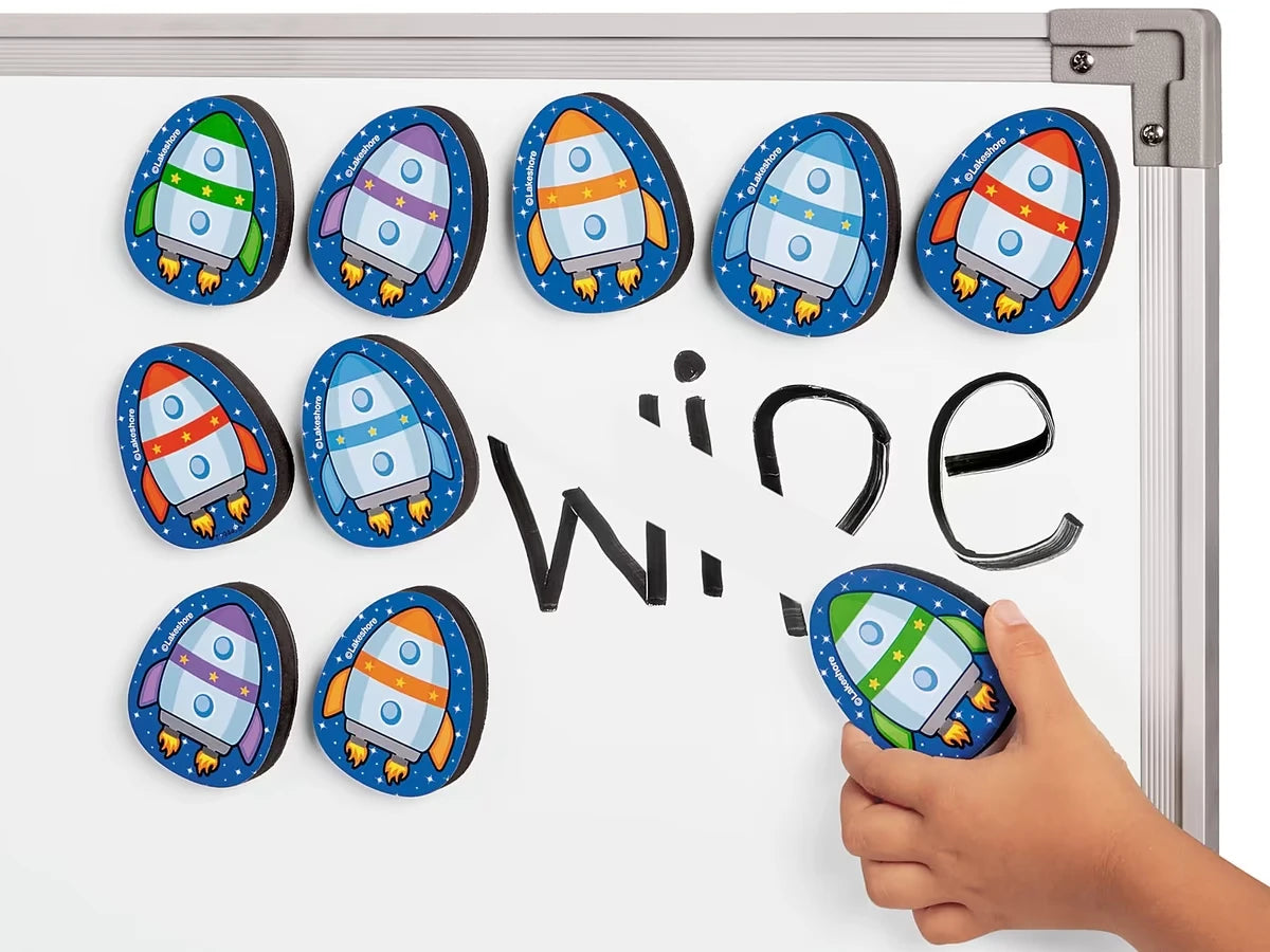 Magnetic Write & Wipe Erasers - Set of 10 - US 7903