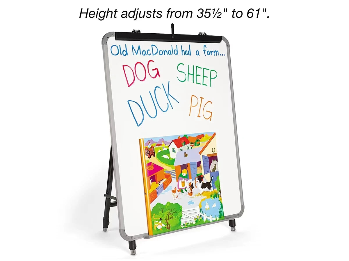 Magnetic Write & Wipe Adjustable Easel - US 9544