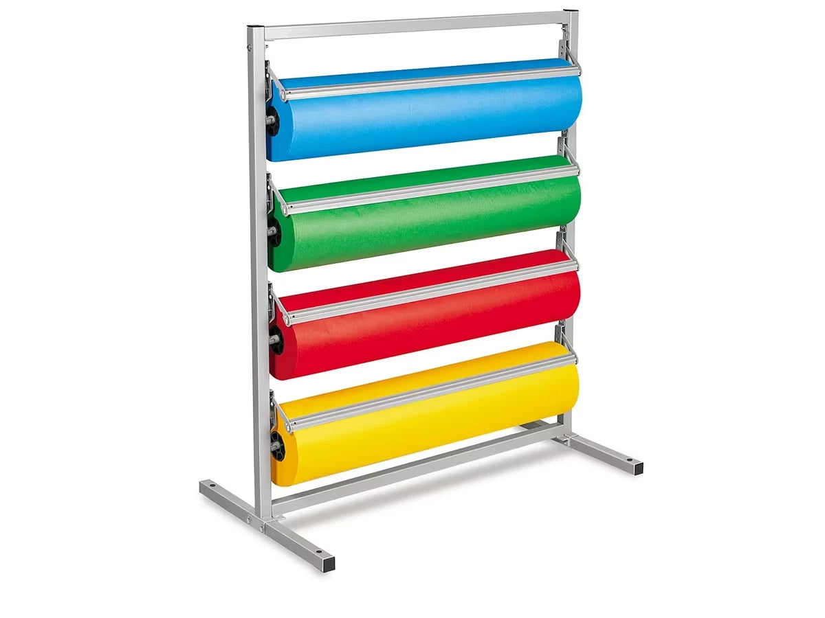 Butcher Paper 4-Roll Holder/Cutter Floor Rack - US 2382