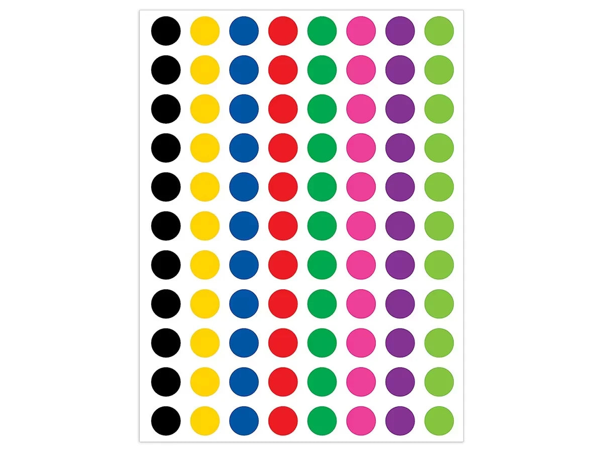 Colorful Circle Mini Stickers - US 8440