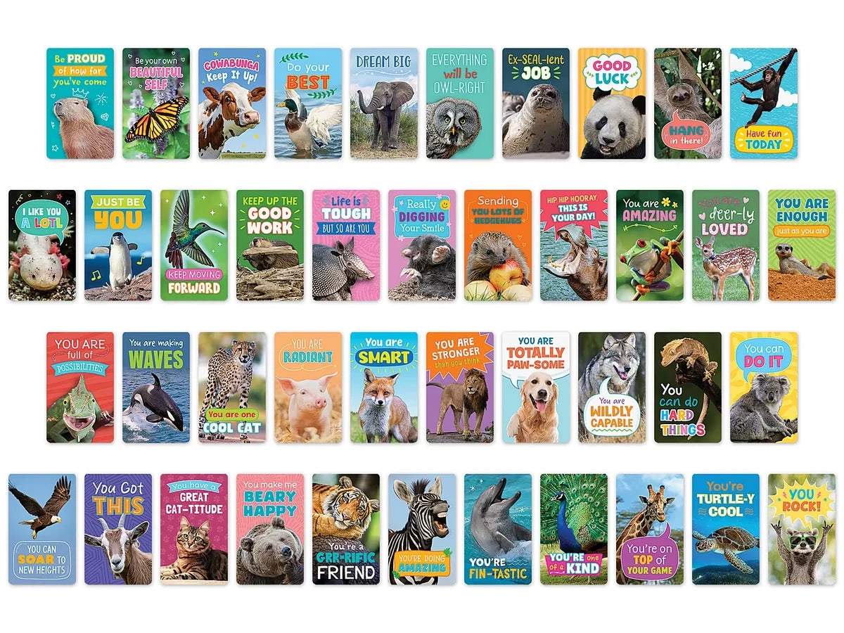 Go Wild Animal Encouragement Cards - US 1912