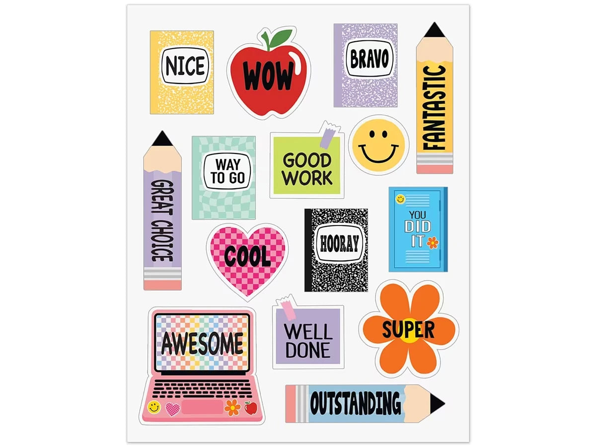 Cool for School Motivational Stickers - US 9167