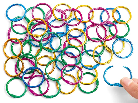 Colorful Book Rings - Set of 50 - US 4927