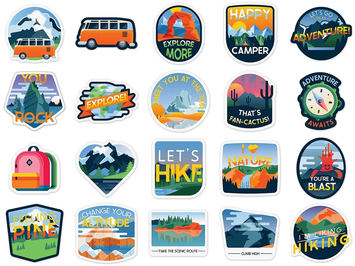 Adventure Vinyl Stickers - US 4577