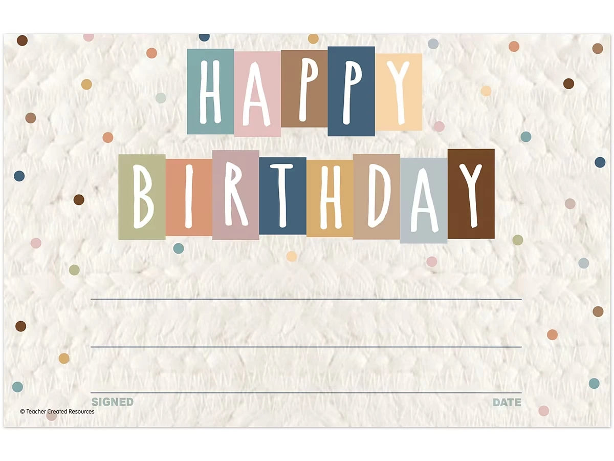 Everyone Is Welcome Birthday Certificates - US 3180