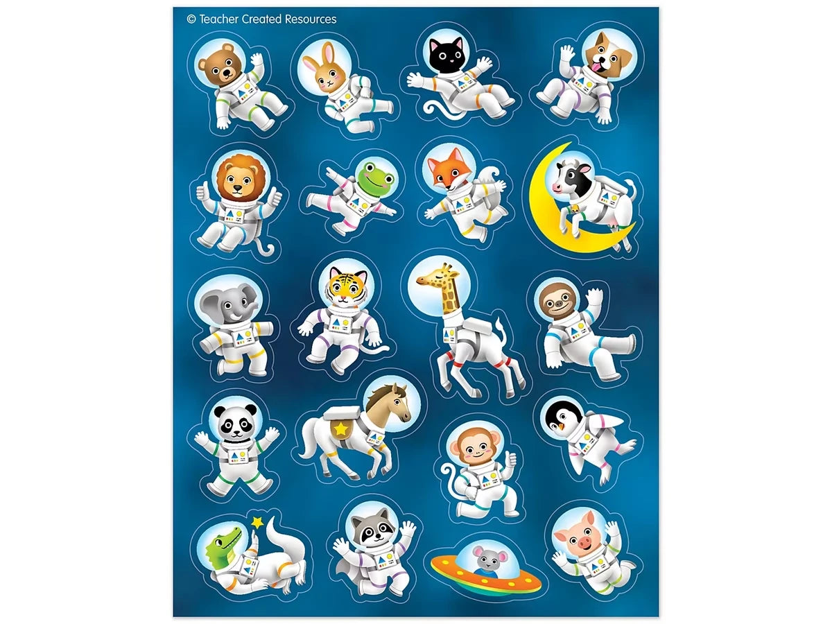 Outer Space Crew Animal Stickers - US 7502