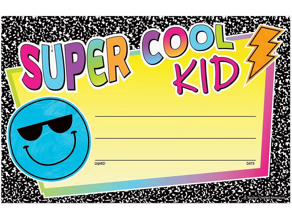 Brights 4Ever Super-Cool Kid Certificates - US 7231