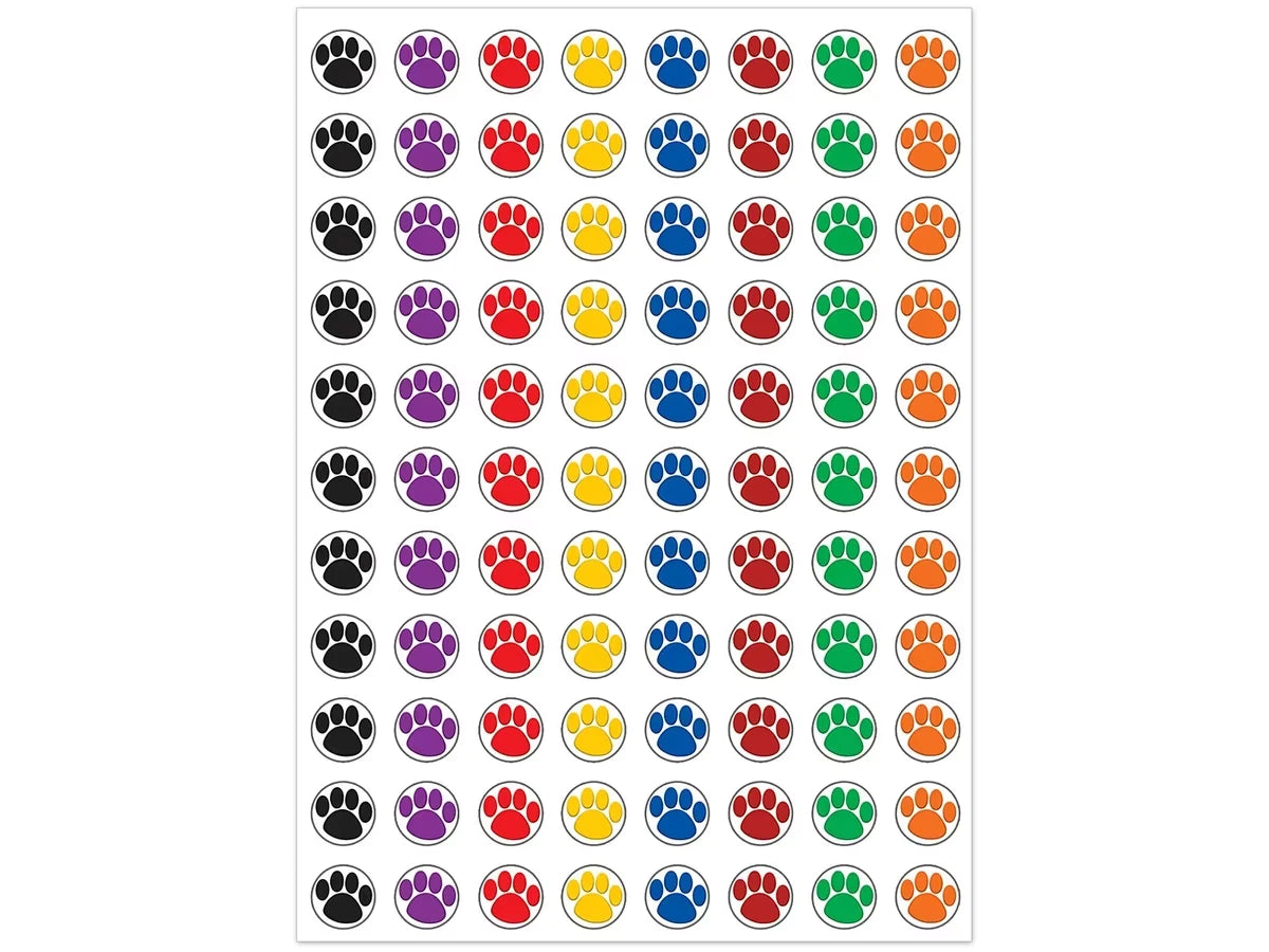 Paw Print Mini Stickers - US 6364