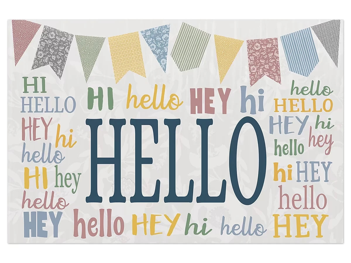 Classroom Cottage Hello Postcards - US 8413