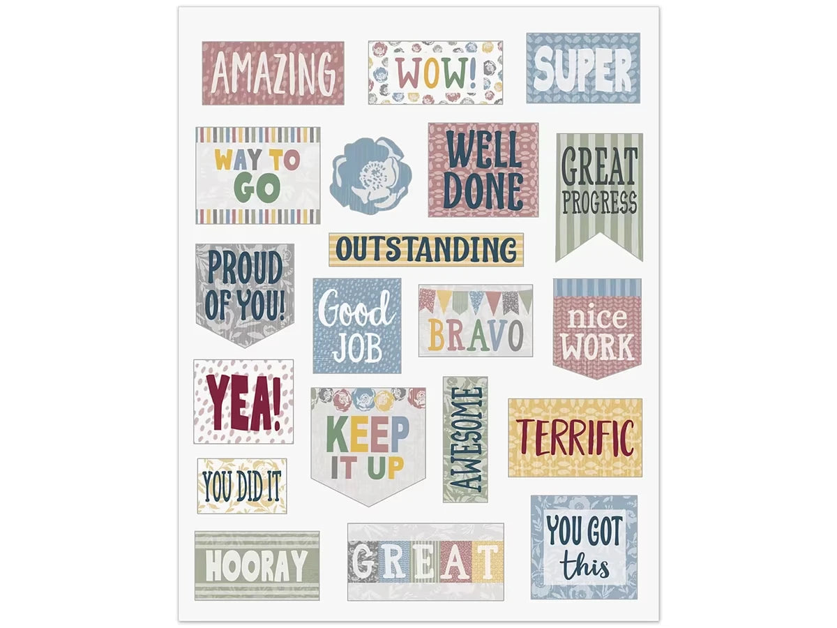 Classroom Cottage Motivational Stickers - US 5767