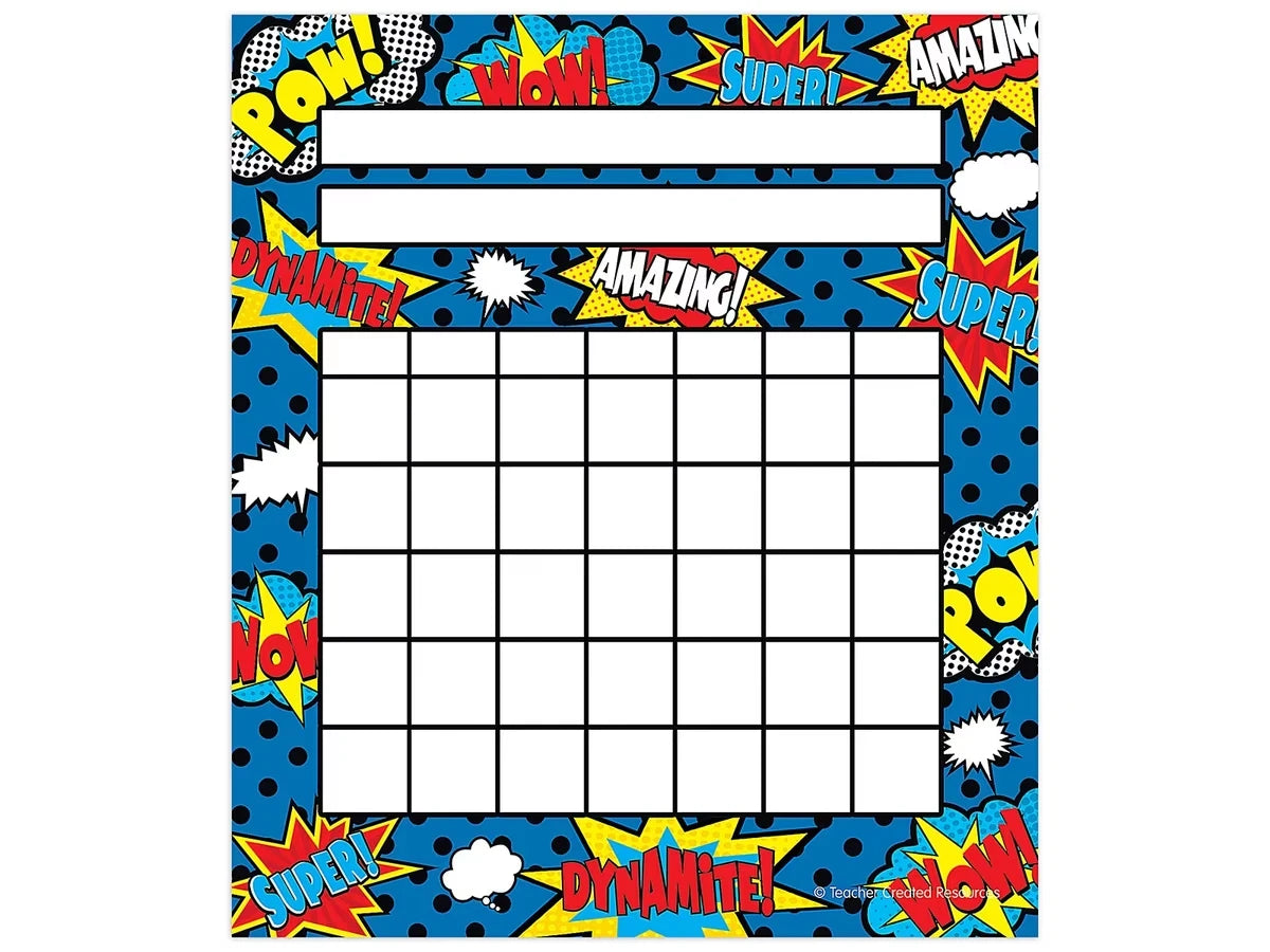 Superhero Mini Incentive Charts - US 1946