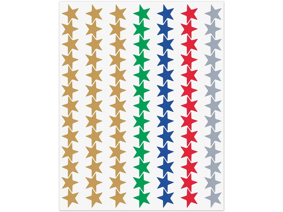 Foil Star Mini Stickers - Value Pack - US 2210