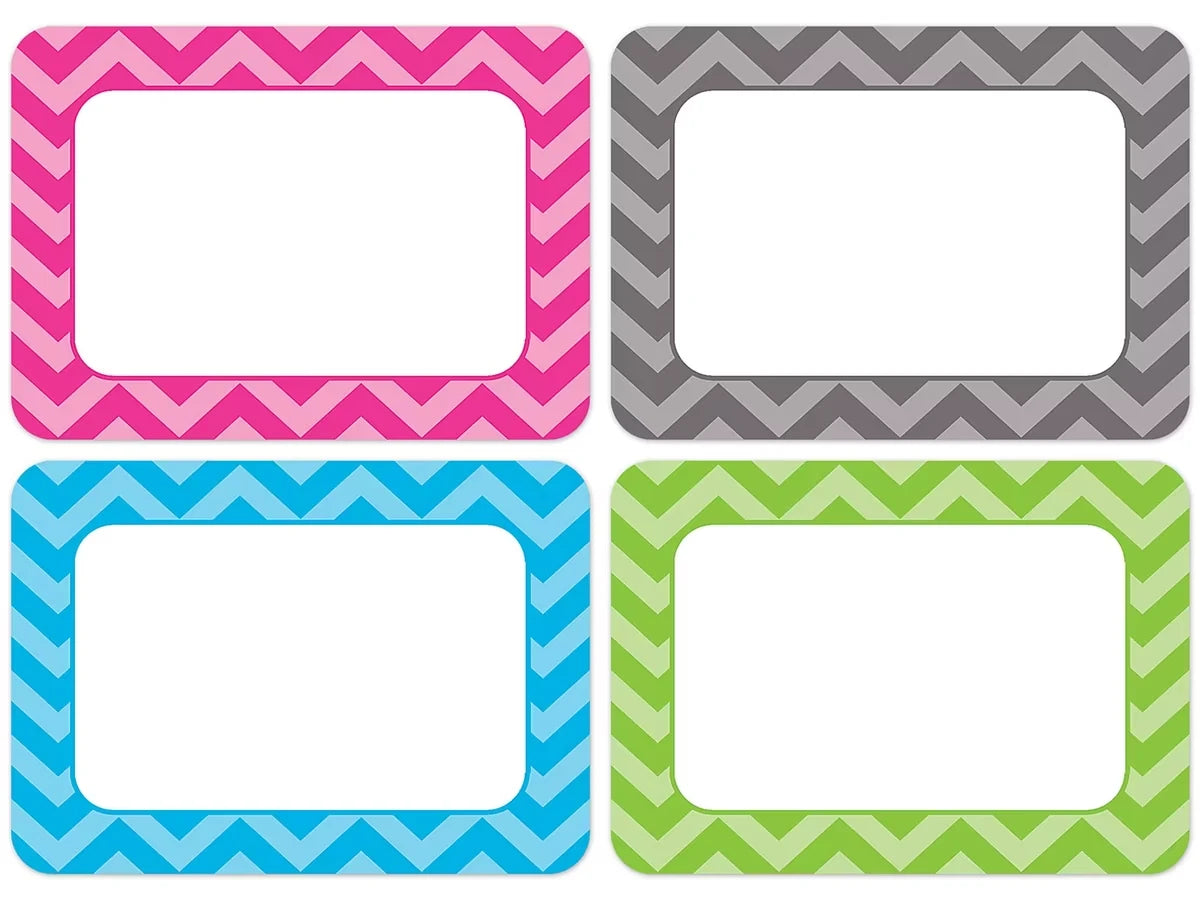 Chevron Name Tags - Variety Pack - US 1226