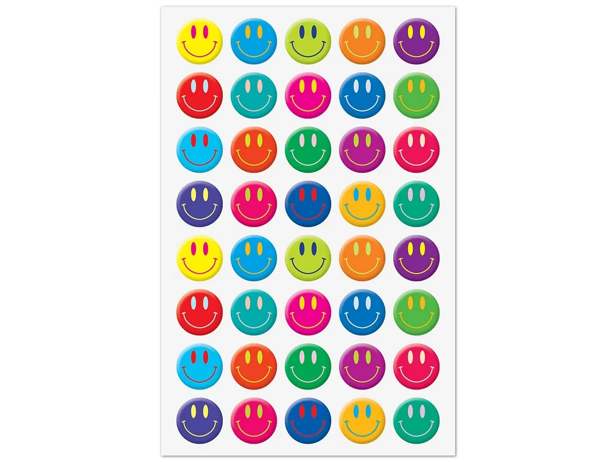 Bright Smiley Face Stickers - US 9007