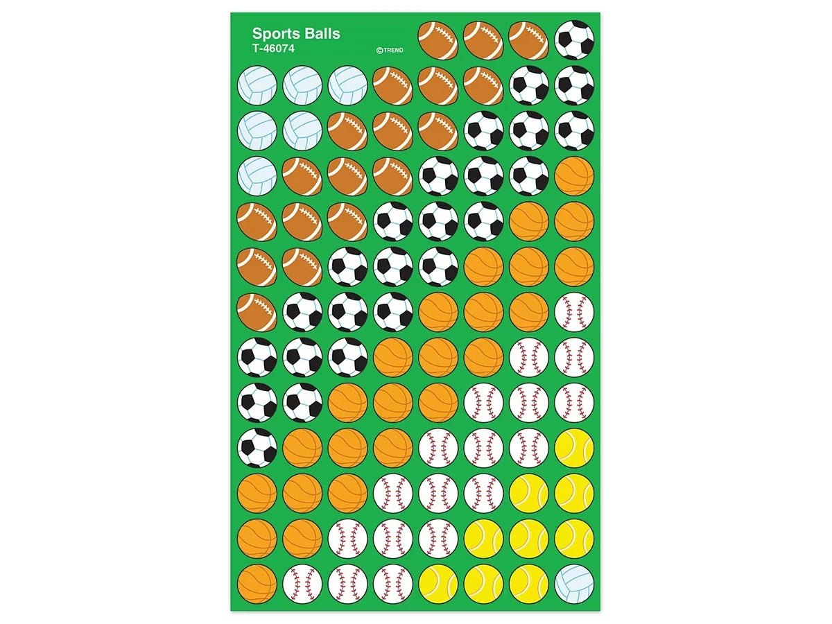 Sports Ball Mini Stickers - US 6509