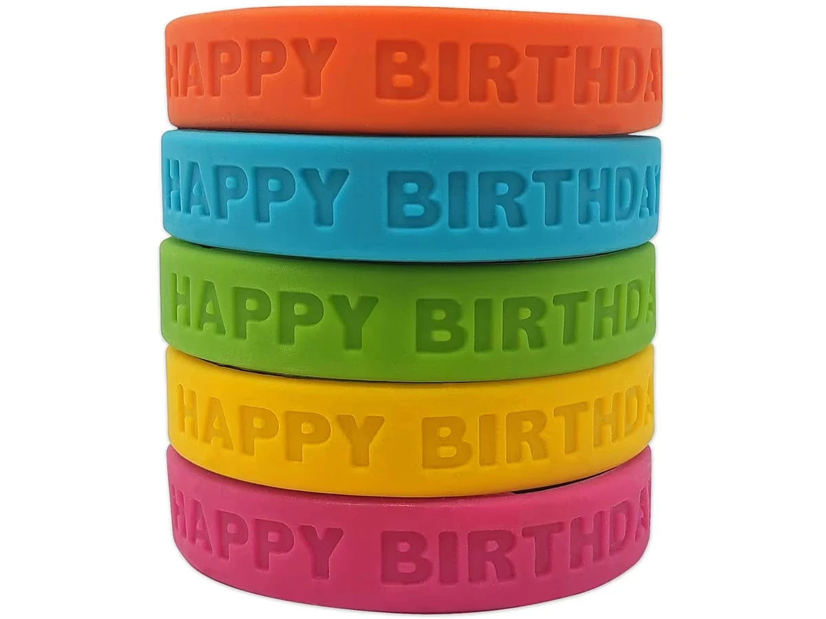 Neon Birthday Wristbands - US 8954