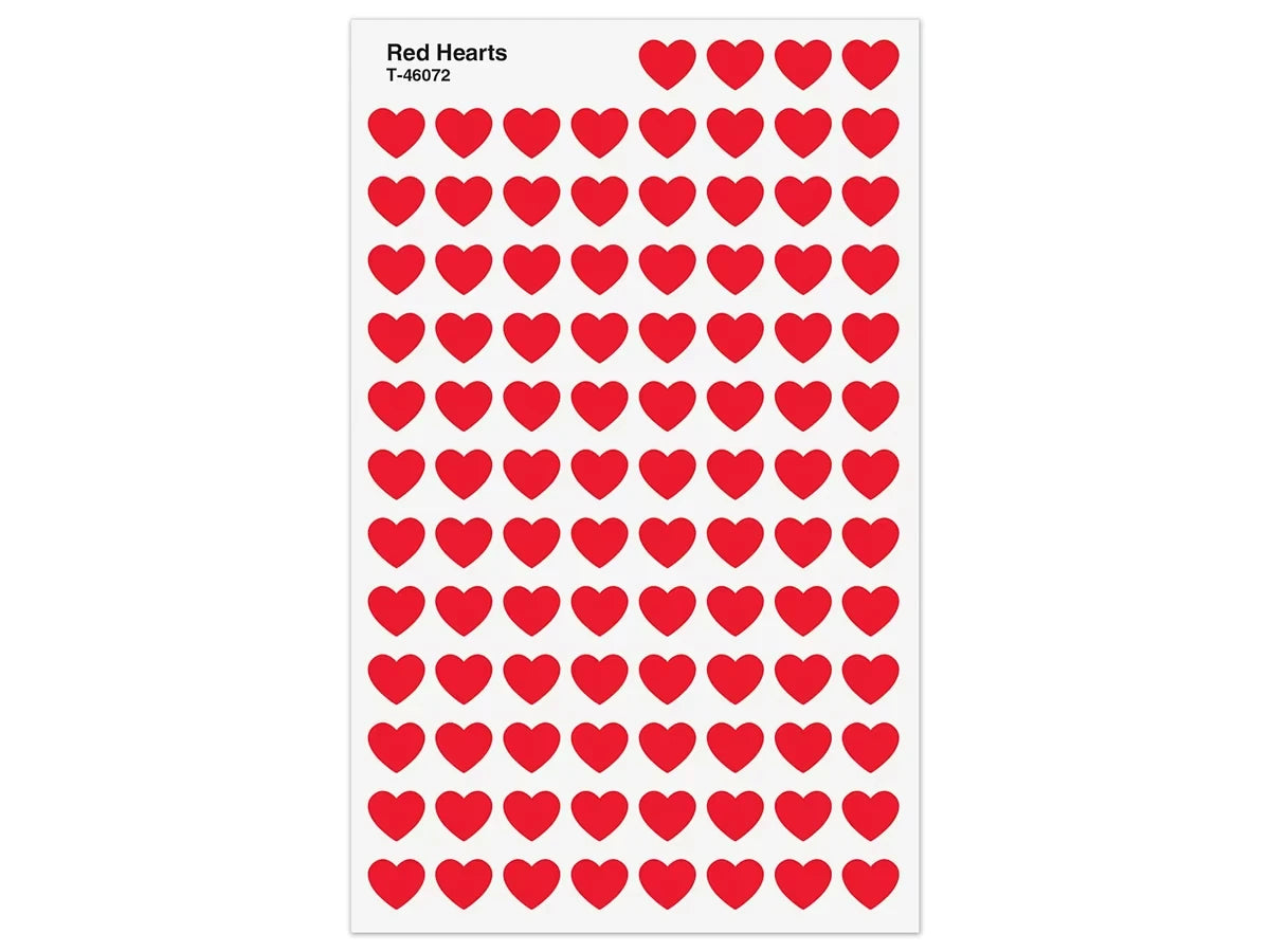 Red Heart Mini Stickers - US 7699