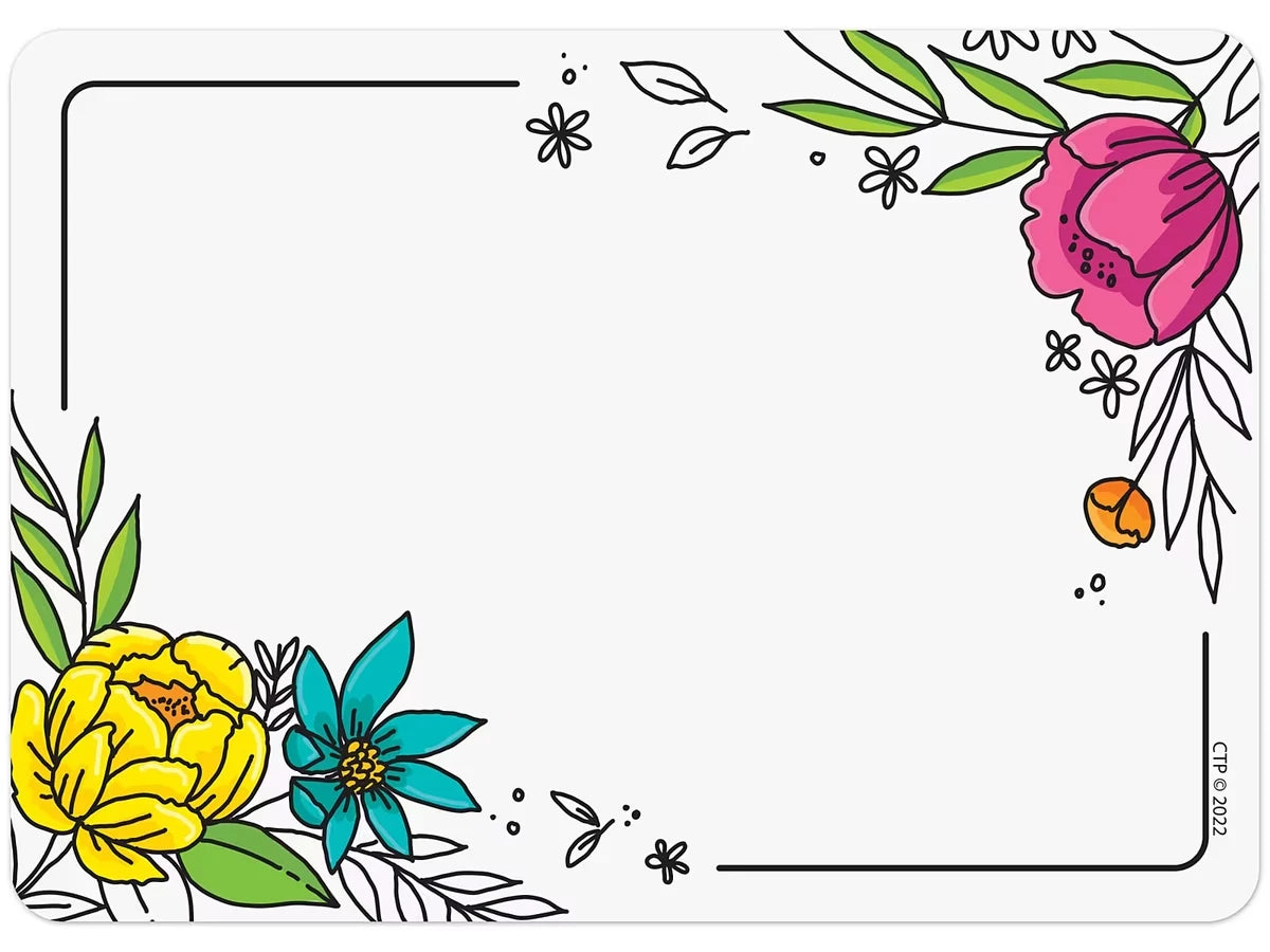 Bright Blooms Name Tags - US 1958