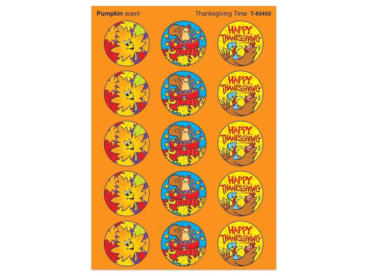 Thanksgiving Pumpkin-Scented Stickers - US 6837
