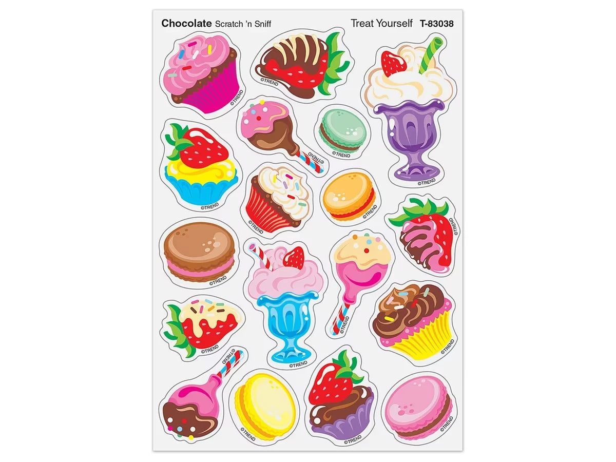 Treat Yourself Chocolate-Scented Stickers - US 7426