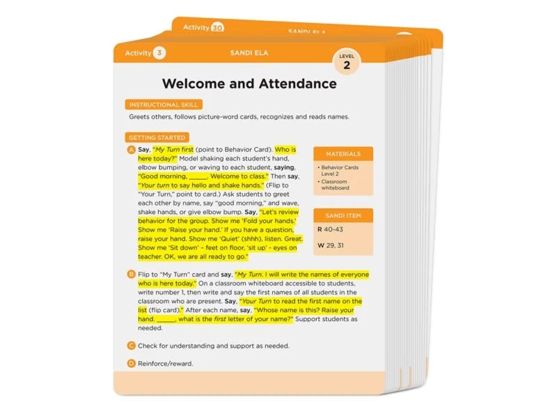 SANDI Instructional Kit: English Language Arts - Level 2 - US 7360