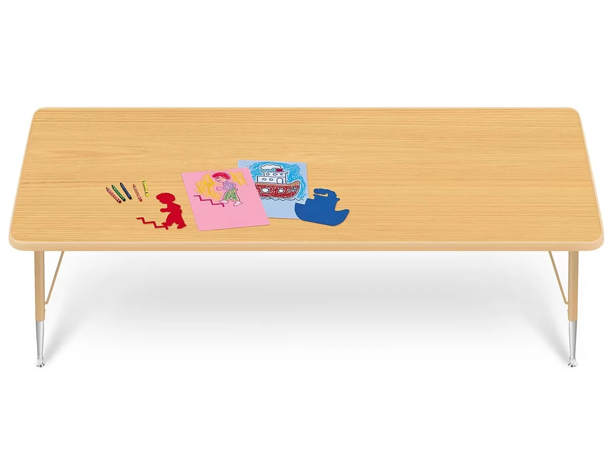 Natural Adjustable Rectangular Tables - US 9945