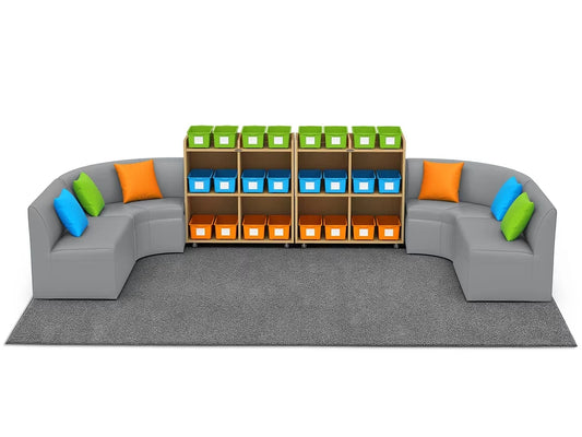 Flex-Space Comfy Couch Reading & Research Zone - US 9247