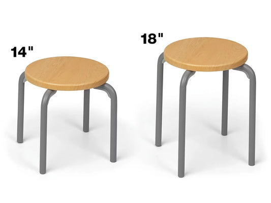 Flex-Space Premium Stacking Stools - Maple - US 9765