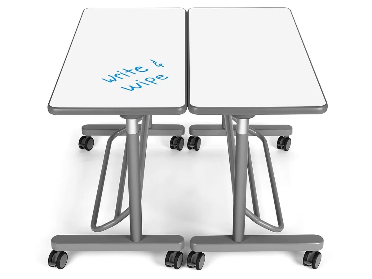 Flex-Space Write & Wipe Mobile Standing Desk for Two - US 2032